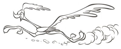 road runner bw