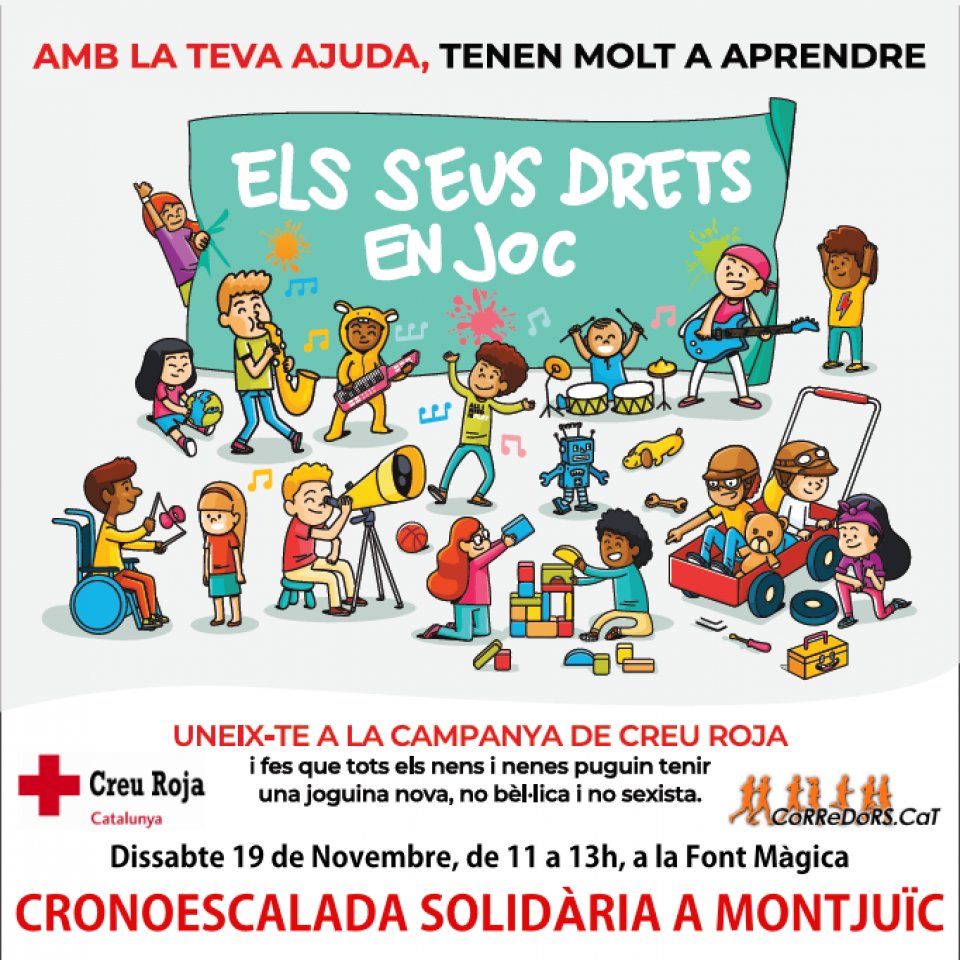 Cronoescalada Solidària a Montjuïc 2022